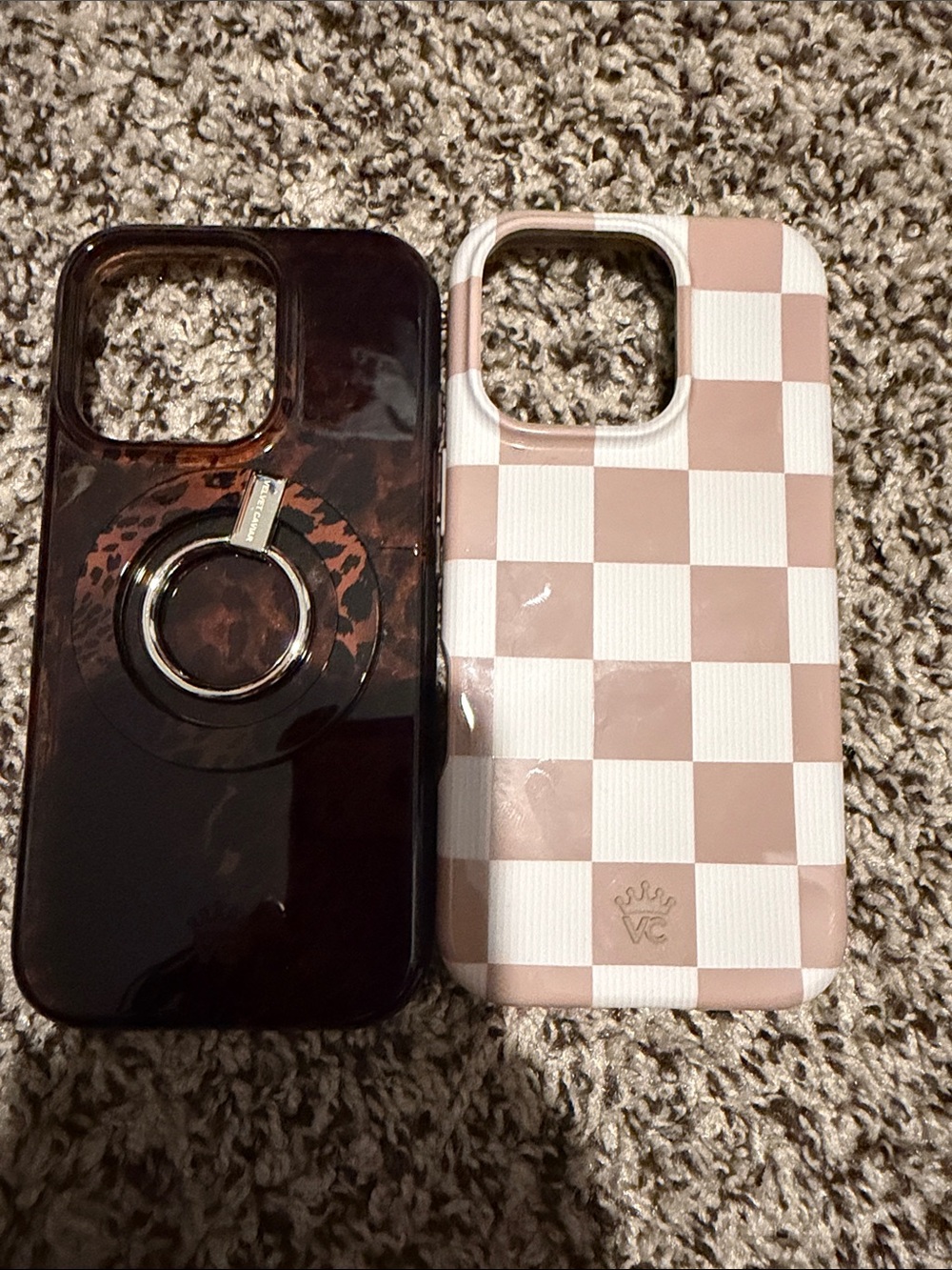 Velvet caviar - Checkered and Tortoiseshell Case Bundle